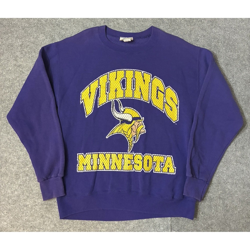 Minnesota Vikings Vintage 1996 Lee Sport Sweatshirt Mens M Purple NFL USA Made